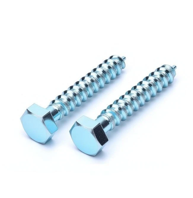 Hex Flange Head Wood Screws DIN571 Blue Zinc Plated best
