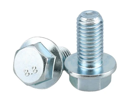 فولاد کربن آبی سفید روی شش گوش فلنج فلنج درجه پیچ8.8 10.9